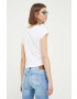 Hollister Co. Памучна тениска в бяло - Pepit.bg