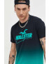 Hollister Co. Памучна тениска в черно с десен - Pepit.bg