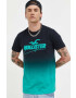 Hollister Co. Памучна тениска в черно с десен - Pepit.bg