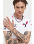 Hollister Co. Памучна тениска в бяло с принт - Pepit.bg