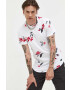 Hollister Co. Памучна тениска в бяло с принт - Pepit.bg