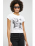 Hollister Co. Памучна тениска в бяло - Pepit.bg