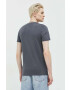 Hollister Co. Памучна тениска в сиво с принт - Pepit.bg