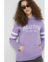 Hollister Co. Суичър в лилаво с качулка с апликация - Pepit.bg