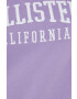 Hollister Co. Суичър в лилаво с качулка с апликация - Pepit.bg