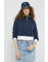Hollister Co. Суичър в тъмносиньо с изчистен дизайн - Pepit.bg