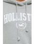 Hollister Co. Суичър в сиво с качулка с апликация - Pepit.bg