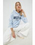 Hollister Co. Суичър в лилаво с качулка с апликация - Pepit.bg