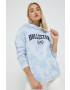 Hollister Co. Суичър в лилаво с качулка с апликация - Pepit.bg