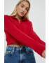 Hollister Co. Суичър в червено с изчистен дизайн - Pepit.bg