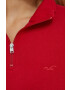 Hollister Co. Суичър в червено с изчистен дизайн - Pepit.bg