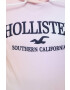 Hollister Co. Суичър в розово с качулка с десен - Pepit.bg