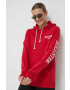 Hollister Co. Суичър в червено с качулка с апликация - Pepit.bg