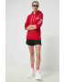 Hollister Co. Суичър в червено с качулка с апликация - Pepit.bg