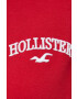 Hollister Co. Суичър в червено с качулка с апликация - Pepit.bg