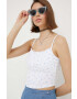 Hollister Co. Топ дамски в бяло - Pepit.bg