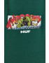 Huf Памучна тениска X Marvel Hulk в зелено с изчистен дизайн - Pepit.bg
