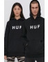 Huf Суичър в черно с принт - Pepit.bg