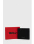 Hugo Кожен портфейл мъжки в черно - Pepit.bg