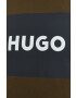 Hugo Памучен суичър в зелено с принт - Pepit.bg