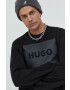 Hugo Памучен суичър в черно с принт - Pepit.bg