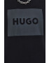 Hugo Памучен суичър в черно с принт - Pepit.bg