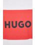 Hugo Памучна тениска в бяло с принт - Pepit.bg