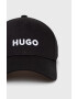 Hugo Шапка в черно с апликация - Pepit.bg