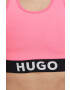 Hugo Спортен сутиен в розово с изчистен дизайн - Pepit.bg
