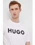Hugo Памучна тениска в бяло с принт - Pepit.bg
