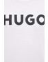 Hugo Памучна тениска в бяло с принт - Pepit.bg