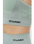 Hummel Спортен сутиен Clea в зелено с изчистен дизайн - Pepit.bg