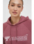 Hummel Суичър в розово с качулка с принт - Pepit.bg