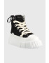 Inuikii Високи кецове Matilda Canvas High 23 в черно 30103-024 - Pepit.bg