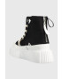 Inuikii Високи кецове Matilda Canvas High 23 в черно 30103-024 - Pepit.bg