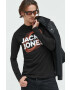 Jack & Jones Памучна блуза с дълги ръкави JCOLUCA TEE LS CREW NECK FST - Pepit.bg