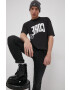 Jack & Jones Памучна тениска в черно с принт - Pepit.bg