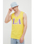 Jack & Jones Памучна тениска в жълто - Pepit.bg