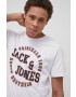 Jack & Jones Памучна тениска в бяло с принт - Pepit.bg