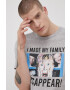 Jack & Jones Памучна тениска в сиво с принт - Pepit.bg