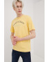 Jack & Jones Памучна тениска в бежово с принт - Pepit.bg