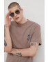 Jack & Jones Памучна тениска в бежово с принт - Pepit.bg