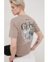 Jack & Jones Памучна тениска в бежово с принт - Pepit.bg