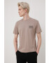Jack & Jones Памучна тениска в бежово с принт - Pepit.bg