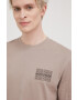 Jack & Jones Памучна тениска в бежово с принт - Pepit.bg