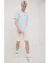 Jack & Jones Памучна тениска в лилаво с принт - Pepit.bg