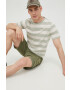 Jack & Jones Памучна тениска в зелено с десен - Pepit.bg