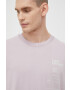 Jack & Jones Памучна тениска в лилаво с принт - Pepit.bg