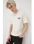 Jack & Jones Памучна тениска в бежово с принт - Pepit.bg