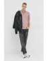 Jack & Jones Пуловер JJEEMIL мъжки в розово - Pepit.bg